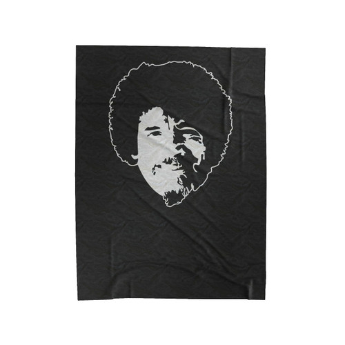 The Joy Of Painting Bob Ross 70S Afro Velveteen Blanket