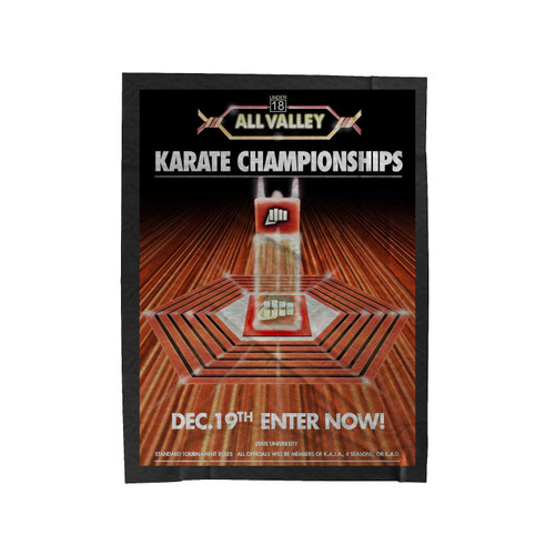 The Karate Kid Tournament All Valley Cobra Kai 1 Velveteen Blanket