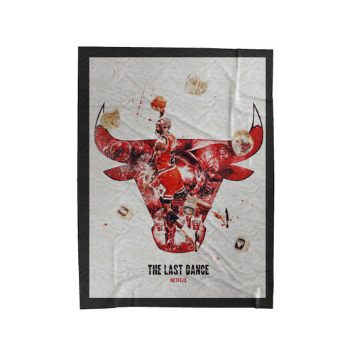 The Last Dance Bull Velveteen Blanket