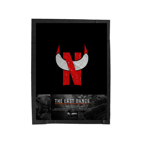 The Last Dance Logo Velveteen Blanket