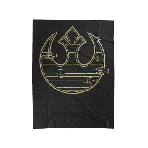 The Last Jedi Rebel Logo Streak Velveteen Blanket