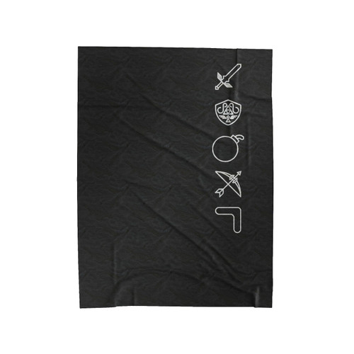 The Legend Of Zelda Logo Icon Velveteen Blanket