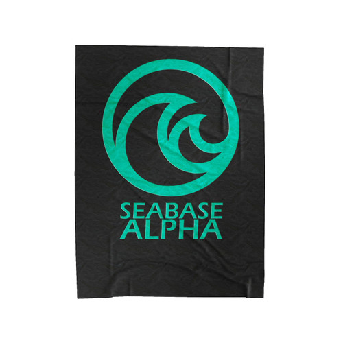 The Living Seas Logo Velveteen Blanket