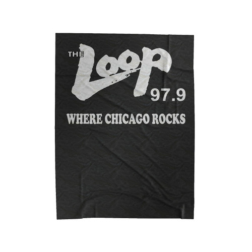 The Loop 97.9 Where Chicago Rocks Velveteen Blanket