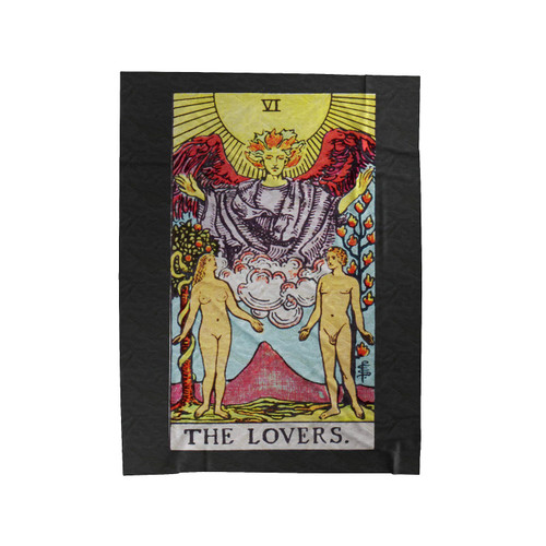 The Lovers Tarot Card Velveteen Blanket
