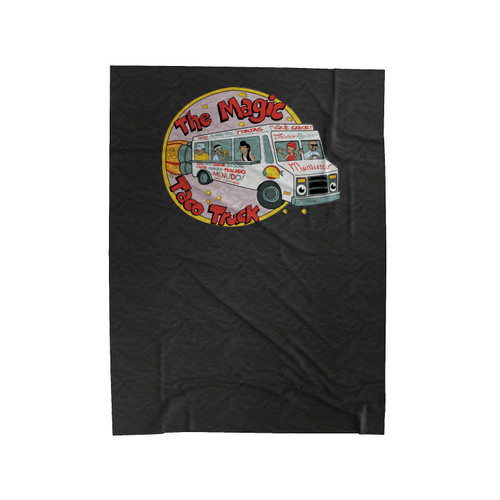 The Magic Taco Truck Funny Graffiti Taco Food Mexican Nerd California Funny Geek Humor Velveteen Blanket