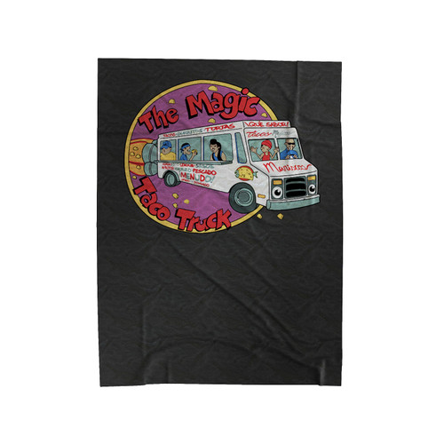 The Magic Taco Truck Funny Mexican Food Velveteen Blanket