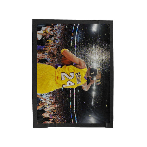 The Man Behind The Black Mamba Velveteen Blanket