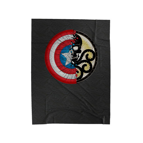 The Mix Shield Captain America Velveteen Blanket