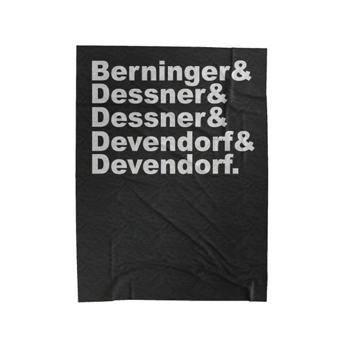 The National Band Line-Up Velveteen Blanket
