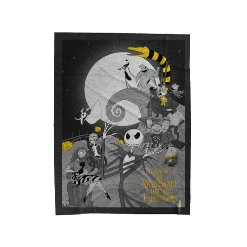 The Nightmare Before Christmas Pumpkin Jack Velveteen Blanket