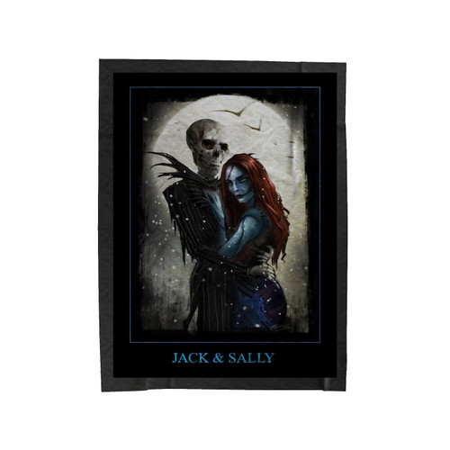 The Nightmare Christmas Jack And Sally Velveteen Blanket