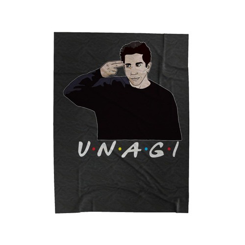 The One With Ross Geller Unagi Friends Tv Show Velveteen Blanket