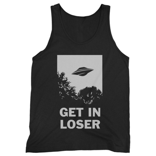 Our cotton get in loser funny alien ufo men tank top is perfect for those intense workouts in the gym, at practice or pickup games.