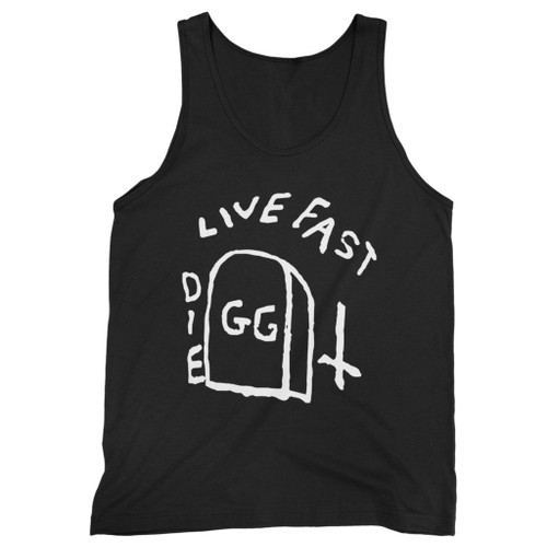 Our cotton gg allin live fast die men tank top is perfect for those intense workouts in the gym, at practice or pickup games.
