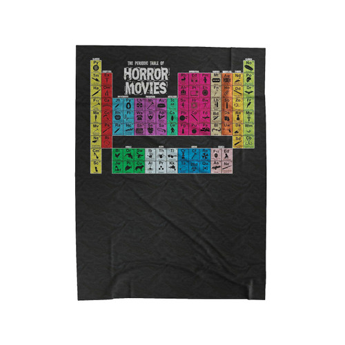 The Periodic Table Of Horror Velveteen Blanket