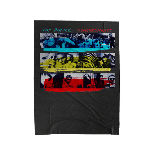 The Police Synchronicity Collage Velveteen Blanket