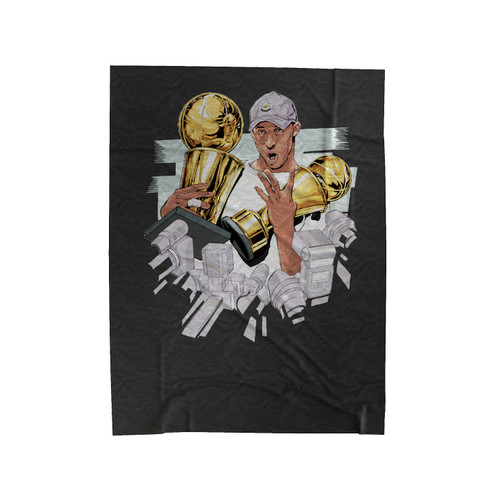 The Real King Kobe Bryant Velveteen Blanket