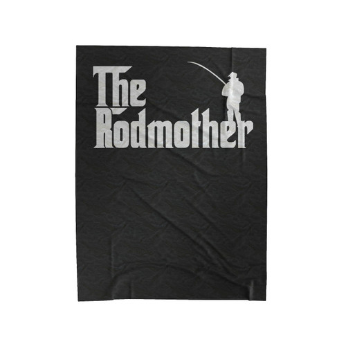 The Rodfather Fishing U Velveteen Blanket