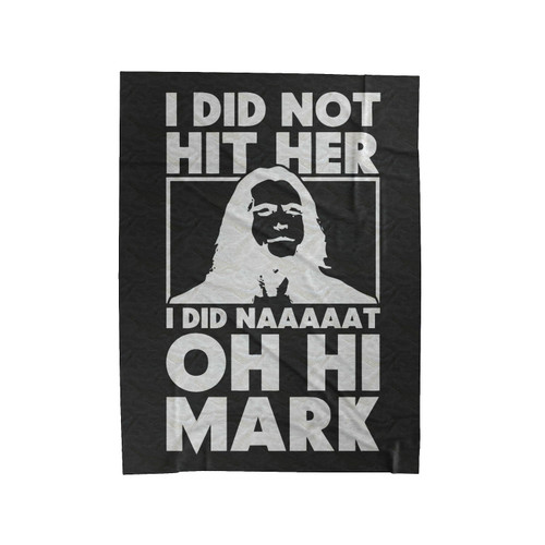 The Room Inspired Oh Hi Mark 1 Velveteen Blanket