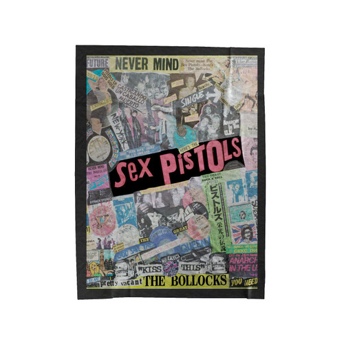 The Sex Pistols Collage Velveteen Blanket