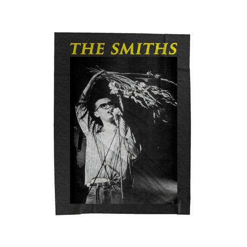 The Smiths Morrissey Flowers Velveteen Blanket