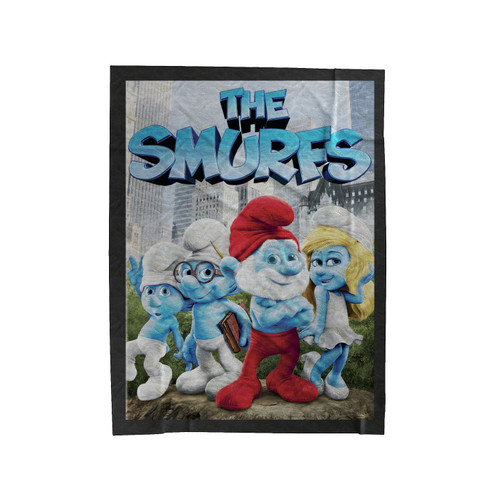 The Smurfs 2 Movie Cover Velveteen Blanket