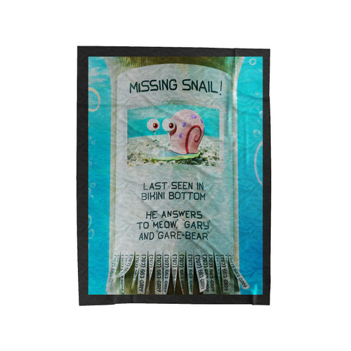 The Sponge Bob Movie Sponge On The Run Missing Gary Velveteen Blanket