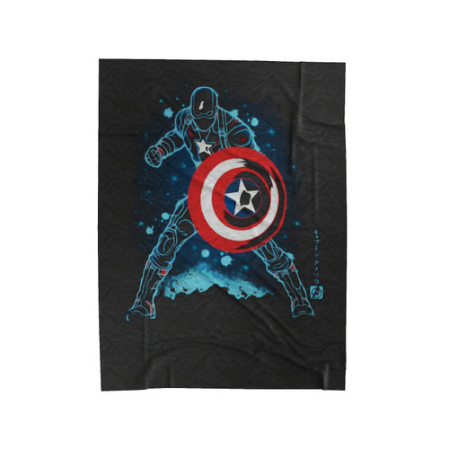 The Super Soldier Infinity War Captain America Velveteen Blanket