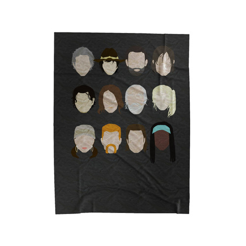 The Walking Dead Character Velveteen Blanket