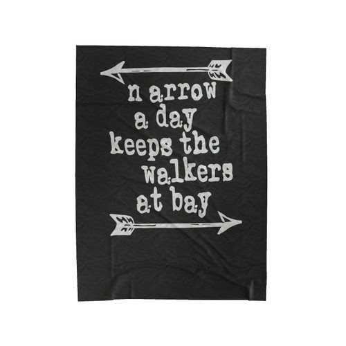 The Walking Dead Daryl Dixon Zombie Walker Twd Fan Arrow Velveteen Blanket