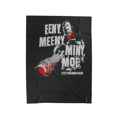 The Walking Dead Eeny Meeny Miny Moe Negan Lucille Velveteen Blanket