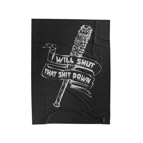 The Walking Dead Negan's Bat Lucille Will Shut That Down 1 Velveteen Blanket