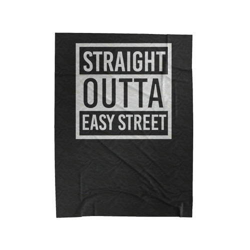 The Walking Dead Straight Outta Easy Street Negan Quote Velveteen Blanket