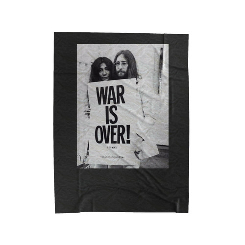 The War Is Over John Lennon Retro Velveteen Blanket