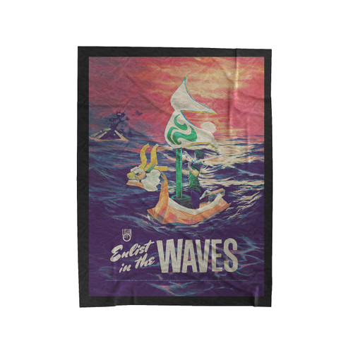 The Waves Velveteen Blanket