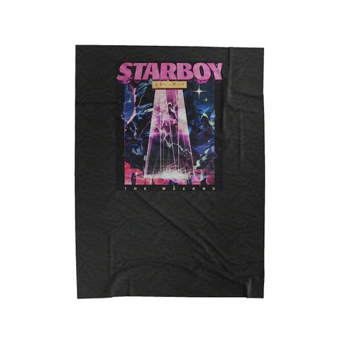 The Weeknd Starboy Cover Art Velveteen Blanket