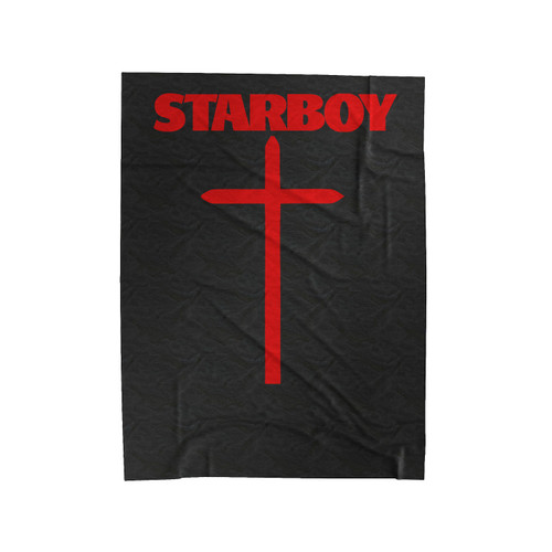 The Weeknd Starboy Cross Velveteen Blanket
