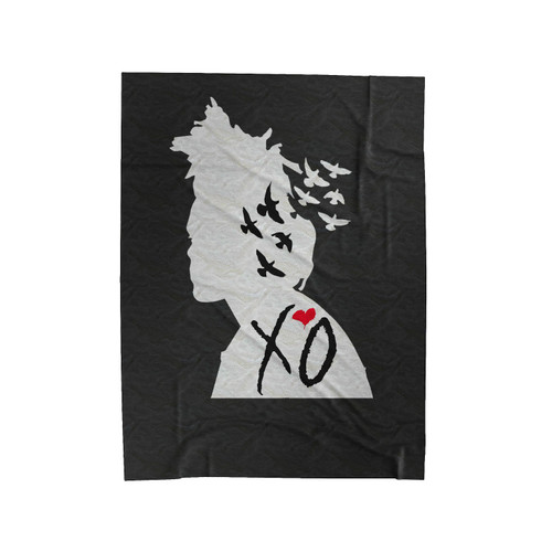 The Weeknd Starboy Xo Silhoutte Velveteen Blanket