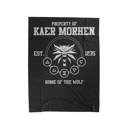 The Witcher Kaer Morhen Velveteen Blanket