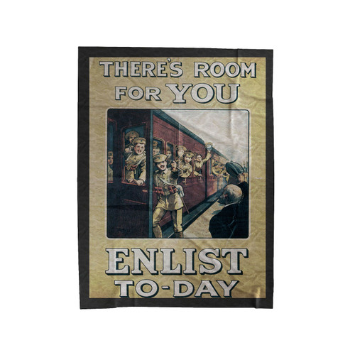There's Room For You Enlist To Day Velveteen Blanket