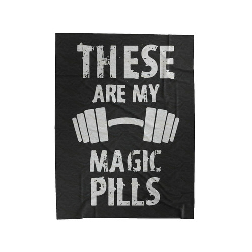 These Are My Magic Pills Velveteen Blanket
