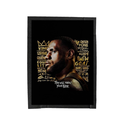 They Will Know Your Name Lebron James Velveteen Blanket