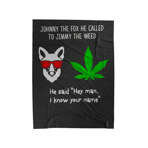 Thin Lizzy Fan Fox Velveteen Blanket