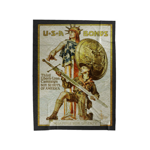 Third Liberty Loan Campaign, Boy Scouts Of America 2 Velveteen Blanket