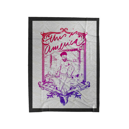This Is America, Childish Gambino Velveteen Blanket