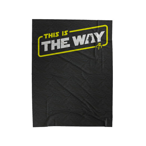 This Is The Way Mandalorian Velveteen Blanket