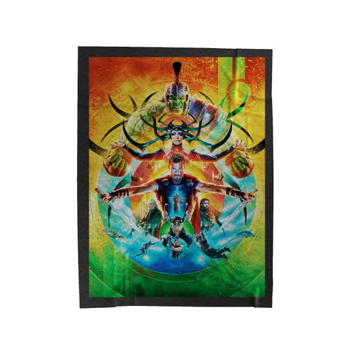 Thor Ragnarok All Character Velveteen Blanket