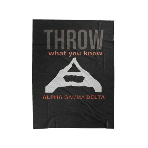 Throw What You Know Velveteen Blanket