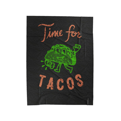 Time For Tacos Food Velveteen Blanket